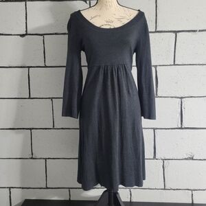 3/$50 BANANA REPBULIC Cute Gray Sweater Dress Sz M